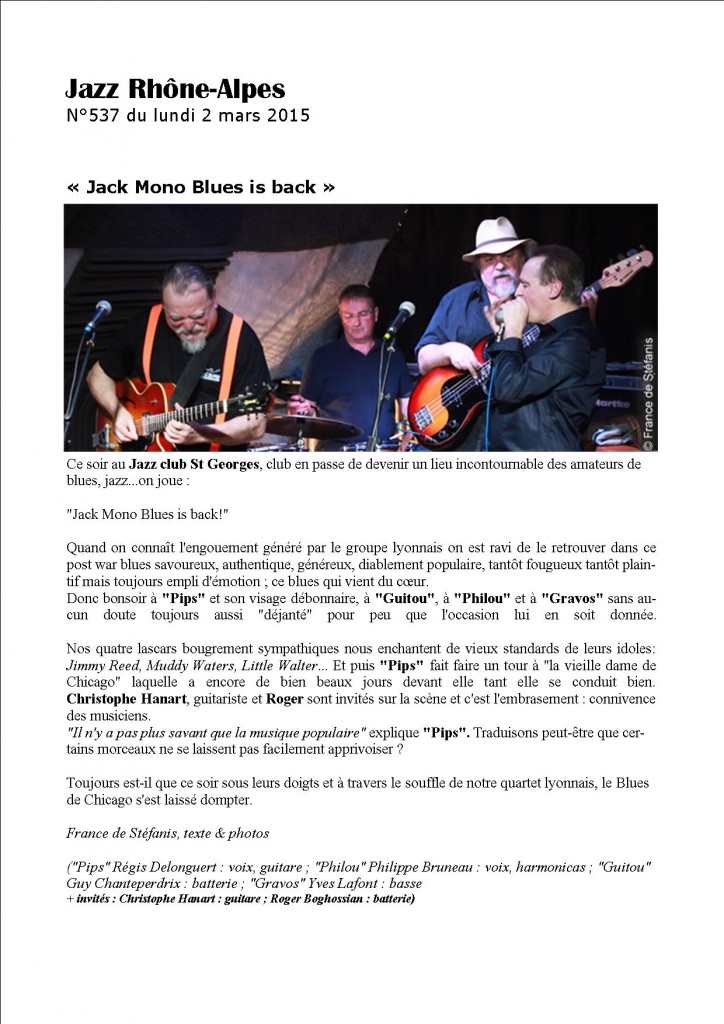 jazz rhone alpes mars 2015